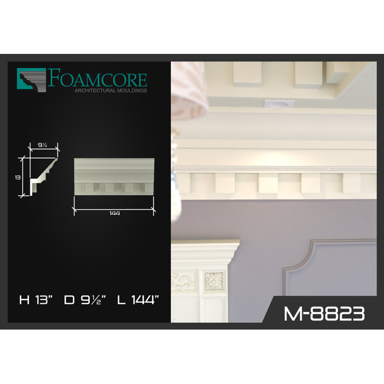 ChemcrestFoamcore 13'' H x 144'' W D Urethane Crown Wayfair Canada